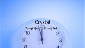  Presentation with minute - Presentation theme enhanced with time shows one minute to twelve background and a light blue colored foreground
