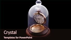  Presentation with snack time chip cracker crisps - Colorful slides enhanced with time stopped with cracked crystal backdrop and a wine colored foreground