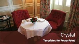  Presentation with afternoon tea - Audience pleasing presentation theme consisting of time table lyout - cozy tea corner traditional english backdrop and a tawny brown colored foreground