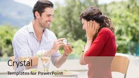  Presentation with joy of giving for grade 5 - PPT layouts having time taken - man giving engagement ring background and a lemonade colored foreground