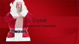  Presentation with sexy santa woman red - Cool new presentation with time taken - santa is shocked to camera backdrop and a  colored foreground