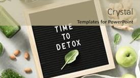  Presentation with quote - Presentation theme featuring time-to-detox-letter-board background and a coral colored foreground