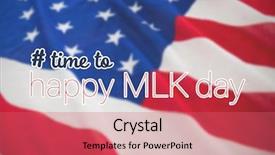  Presentation with stars stripes - Theme having time to happy mlk day background and a coral colored foreground