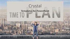  Presentation with words - Presentation theme enhanced with time-to-plan-words background and a light gray colored foreground