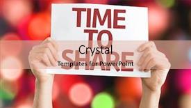  Presentation with lights - Audience pleasing presentation consisting of time to share card backdrop and a coral colored foreground