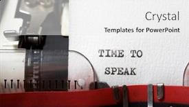  Presentation with time - Slides consisting of time-to-speak-phrase-written background and a white colored foreground
