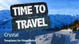  Presentation with time travel - PPT layouts consisting of time to travel sign background and a  colored foreground