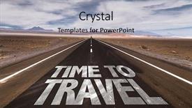  Presentation with time travel - Beautiful PPT layouts featuring time to travel written backdrop and a light gray colored foreground
