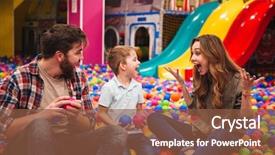  Presentation with entertainment - Audience pleasing presentation theme consisting of time together at the entertainment backdrop and a tawny brown colored foreground