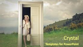  Presentation with tourist - Slide deck with stock market information and graph trend of forex background and a black colored foreground