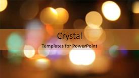  Presentation with city night - Cool new presentation theme with time travel - night city bokeh background backdrop and a gold colored foreground