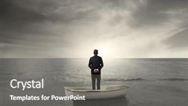  Presentation with time travel - Amazing presentation having time travel - rear view of a businessman backdrop and a gray colored foreground