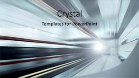  Presentation with train railway - Theme with time travel - train on speed in railway background and a light blue colored foreground