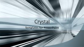  Presentation with time travel - Theme enhanced with time travel - train on speed in railway background and a light blue colored foreground