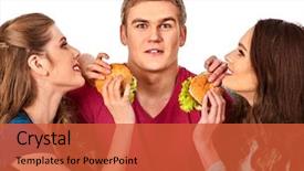  Presentation with party time - Cool new slides with time use of harmful products backdrop and a red colored foreground