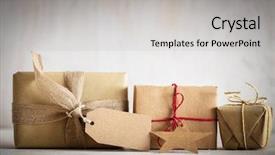  Presentation with eco paper - PPT layouts consisting of time vintage mood handmade eco background and a light gray colored foreground