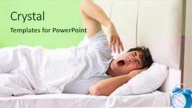  Presentation with young man wearing a hat - Beautiful slides featuring young man having trouble waking backdrop and a soft green colored foreground