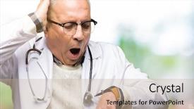  Presentation with late - Beautiful presentation design featuring time worried afraid of getting backdrop and a  colored foreground