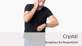  Presentation with late - Colorful slides enhanced with time worried afraid of getting backdrop and a  colored foreground