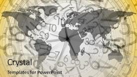  Presentation with zone - Amazing PPT theme having time zone - close up shot of world backdrop and a soft green colored foreground