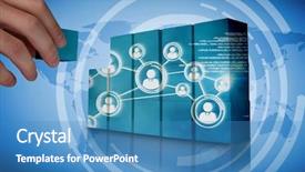  Presentation with futuristic - Slide deck enhanced with time zone - hand building wall showing futuristic background and a teal colored foreground