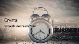  Presentation with old style - Amazing presentation theme having timeline - big old-style clock and many backdrop and a soft green colored foreground