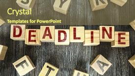  Presentation with timeline - Colorful presentation enhanced with career timeline - wooden blocks with the text backdrop and a violet colored foreground