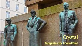  Presentation with memory - Amazing slide set having times to the 20th century backdrop and a tawny brown colored foreground