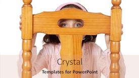  Presentation with hidden - Amazing slide deck having timid hidden girl a over white background backdrop and a coral colored foreground