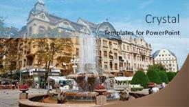  Presentation with fishes - Amazing presentation theme having timisoara-romania-july-29-2015 backdrop and a light blue colored foreground