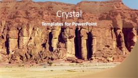  Presentation with solomon - Theme with timna-valley-in-the-south background and a red colored foreground