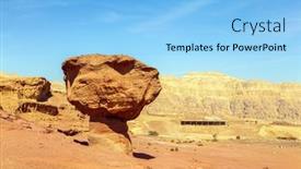  Presentation with depression - Presentation theme consisting of timna-valley-is-a-depression background and a light blue colored foreground