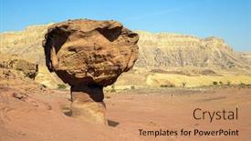  Presentation with depression - Audience pleasing slides consisting of timna-valley-is-a-depression backdrop and a coral colored foreground