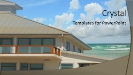  Presentation with home - Presentation consisting of timshare - waterfront home with beautiful view background and a light blue colored foreground