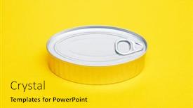  Presentation with teal and yellow music wallpaper - Beautiful theme featuring tin-can-on-a-yellow backdrop and a yellow colored foreground