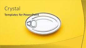  Presentation with yellow - Slide deck having tin-can-on-a-yellow background and a yellow colored foreground