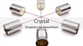  Presentation with conference - Beautiful theme featuring communication or conference call concept backdrop and a white colored foreground