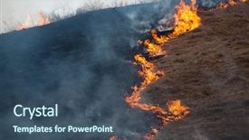  Presentation with dry fruits seeds nuts - Cool new presentation with tinder - wildfrire - dry grass burning backdrop and a ocean colored foreground