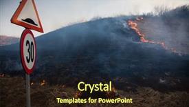  Presentation with dry - Amazing presentation having tinder - wildfrire - dry grass burning backdrop and a wine colored foreground