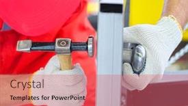  Presentation with prospect list - Colorful theme enhanced with tinman-unbends-the-metall-list backdrop and a coral colored foreground