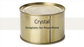  Presentation with tin mining - Colorful slide deck enhanced with tinned fish - tin can - isolated backdrop and a  colored foreground