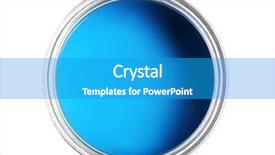  Presentation with paint - Slides enhanced with tins - decorative paint on white background background and a teal colored foreground