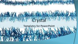  Presentation with different - Colorful slide deck enhanced with tinsels in different size isolated backdrop and a light blue colored foreground