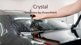  Presentation with animated film countdown - Slides enhanced with specialist work car tinting film background and a lemonade colored foreground