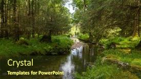  Presentation with irish - Theme consisting of tiny-river-in-the-irish background and a tawny brown colored foreground