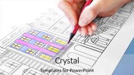  Presentation with anti stress - Colorful presentation design enhanced with tip pencil in adult anti backdrop and a  colored foreground