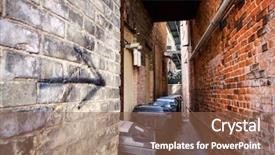  Presentation with black - Amazing presentation design having tipping point - painted black arrow pointing backdrop and a  colored foreground