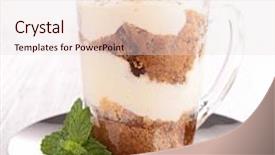  Presentation with tiramisu - Beautiful slides featuring tiramisu backdrop and a lemonade colored foreground