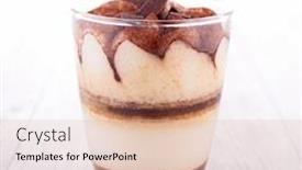  Presentation with tiramisu - Audience pleasing theme consisting of tiramisu backdrop and a lemonade colored foreground