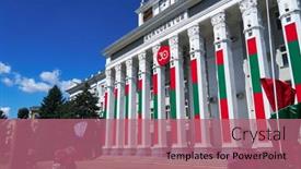  Presentation with independence - PPT layouts having tiraspol-transnistria-august-25-2020 background and a coral colored foreground